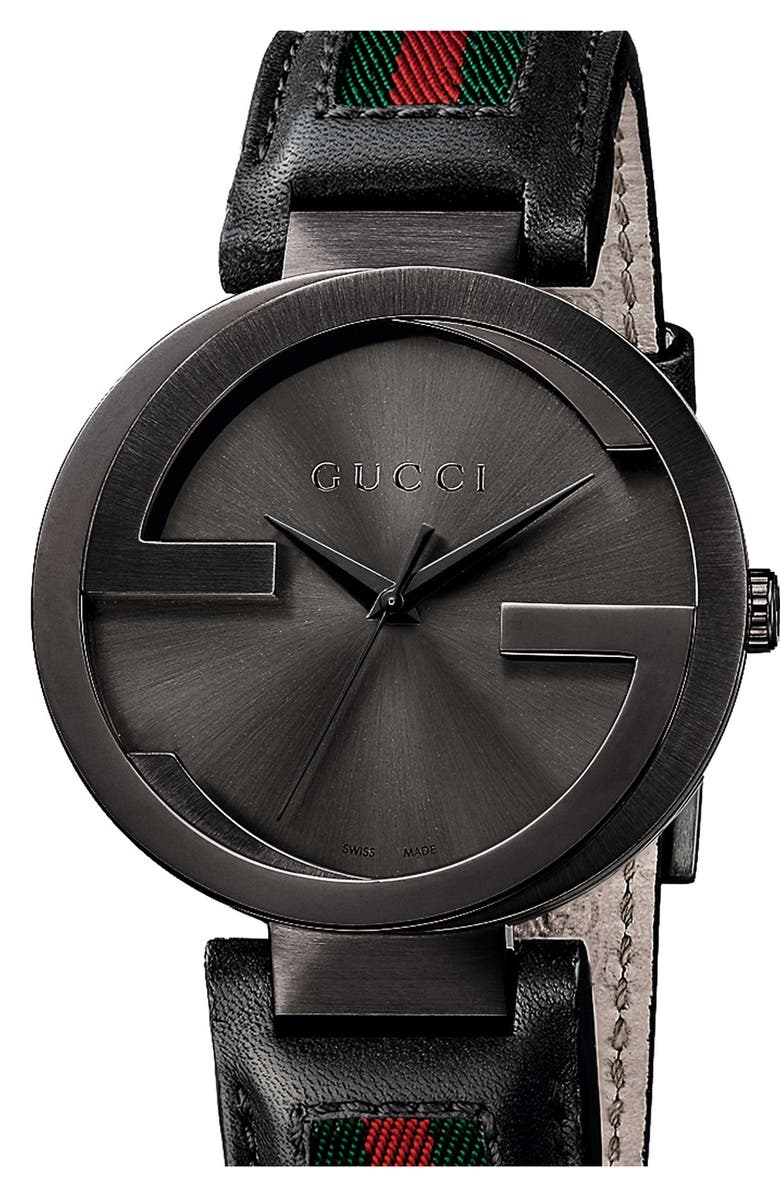 Gucci 'Interlocking G' Strap Watch, 42mm | Nordstrom