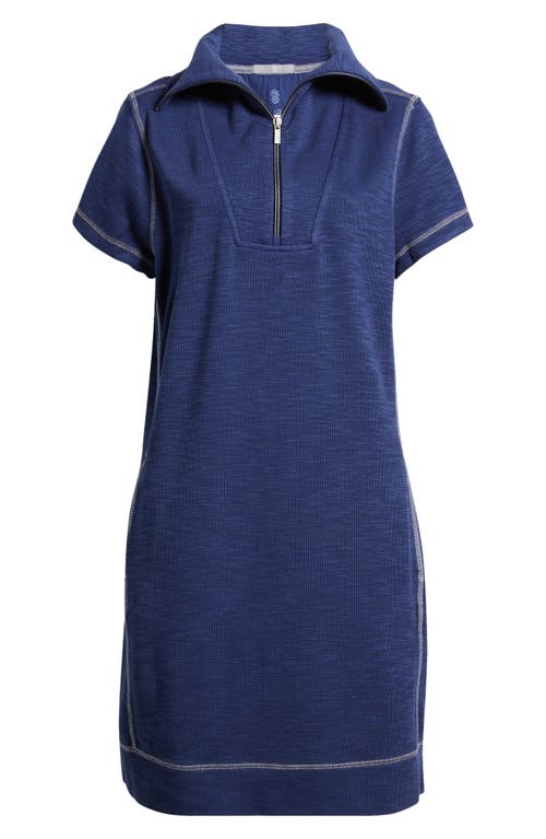 Shop Tommy Bahama Tobago Bay Half Zip Dress In Island Navy