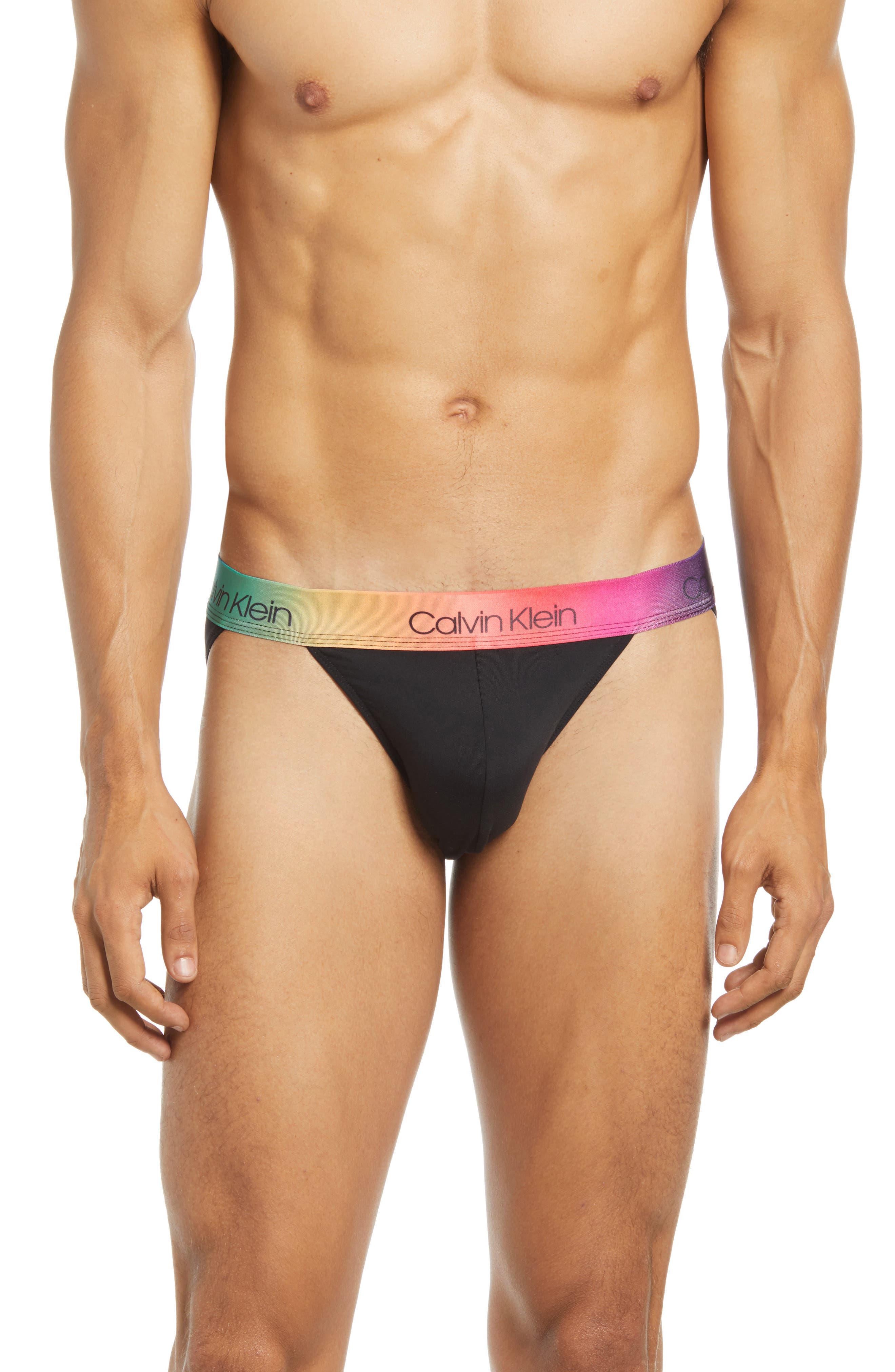 UPC 790812539521 product image for Men's Calvin Klein Pride Edit Sport Briefs, Size Small - Black | upcitemdb.com