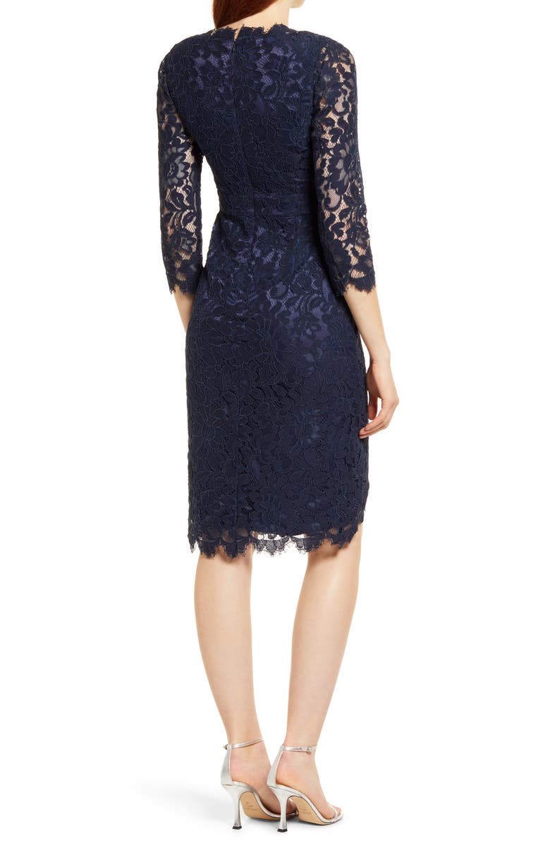 Eliza J Lace High/Low Sheath Dress | Nordstrom