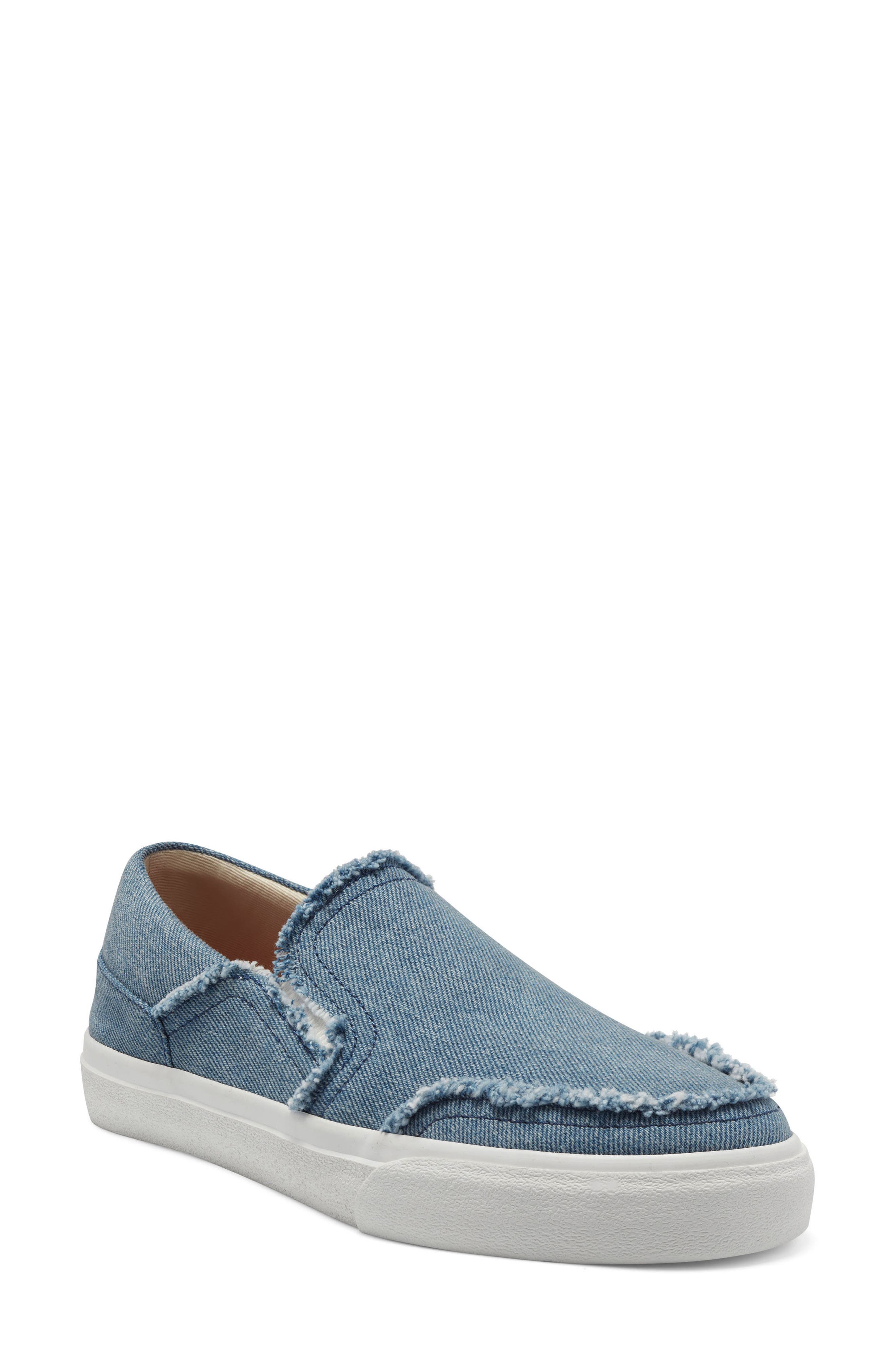 denim platform sneakers