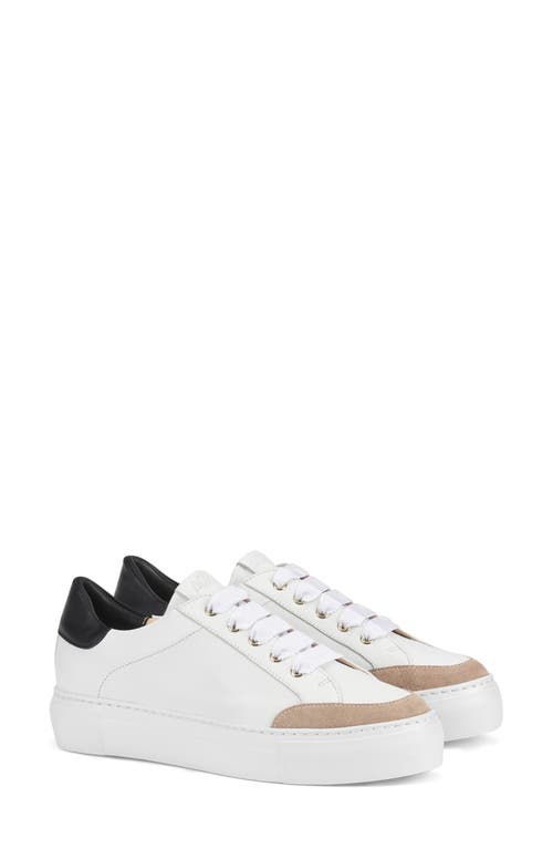 Shop Agl Attilio Giusti Leombruni Agl Piera Leather Sneaker In Neutral-white-nero-white