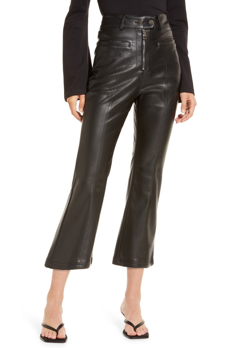 Amy Lynn Faux Leather Crop Trousers | Nordstrom
