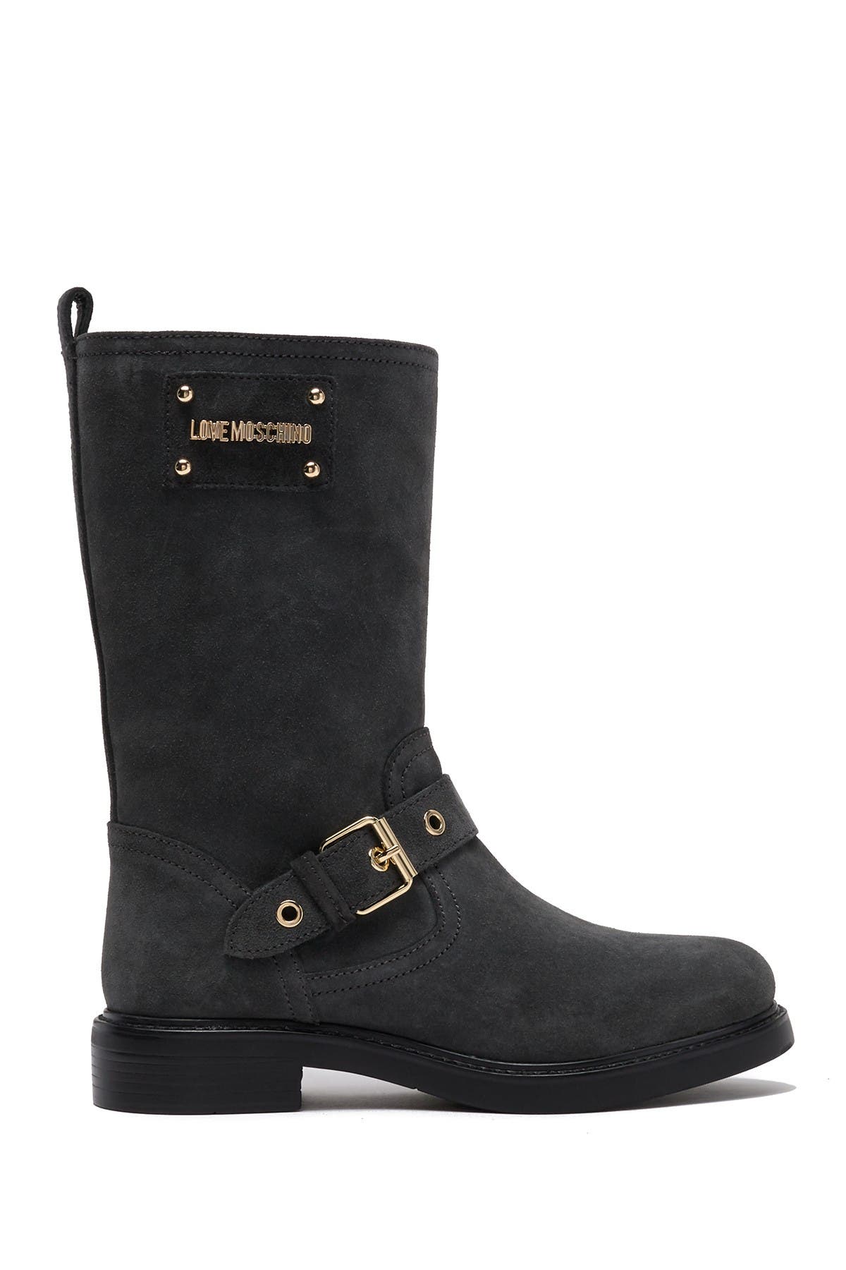moschino leather boots