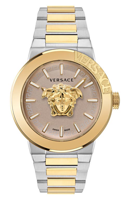 Versace Medusa Infinite Bracelet Watch, 47mm in Two Tone at Nordstrom