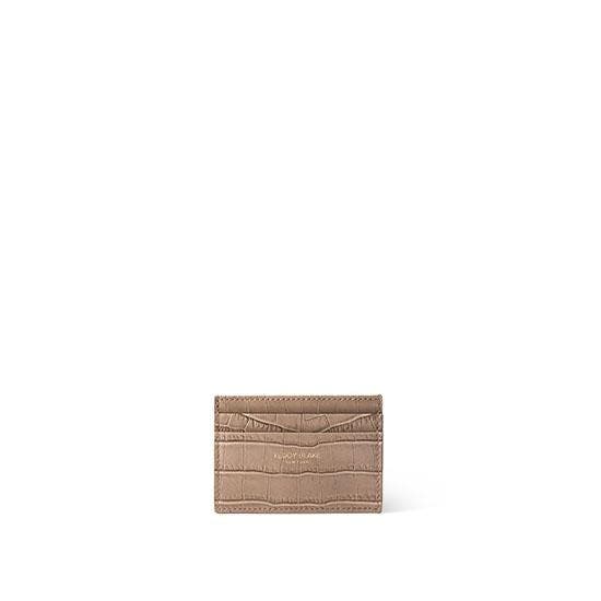 Teddy Blake Cardholder Croco in Light Beige Cover