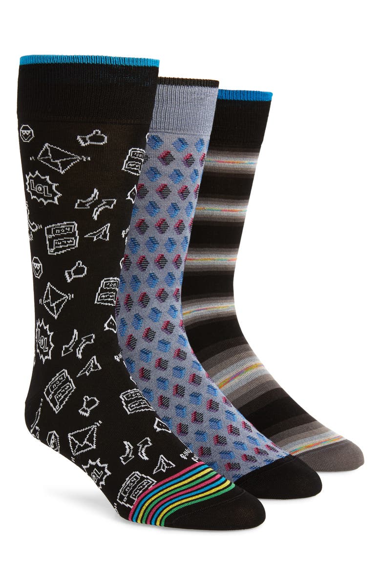 Bugatchi 3-Pack Box Set Socks, Main, color, 