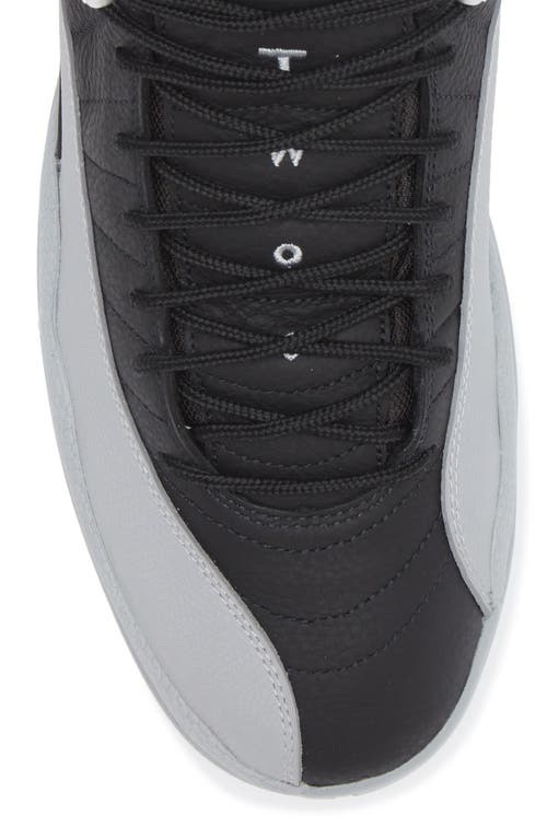 Shop Jordan Air  12 Retro Basketball Shoe In Black/wolf Grey/white