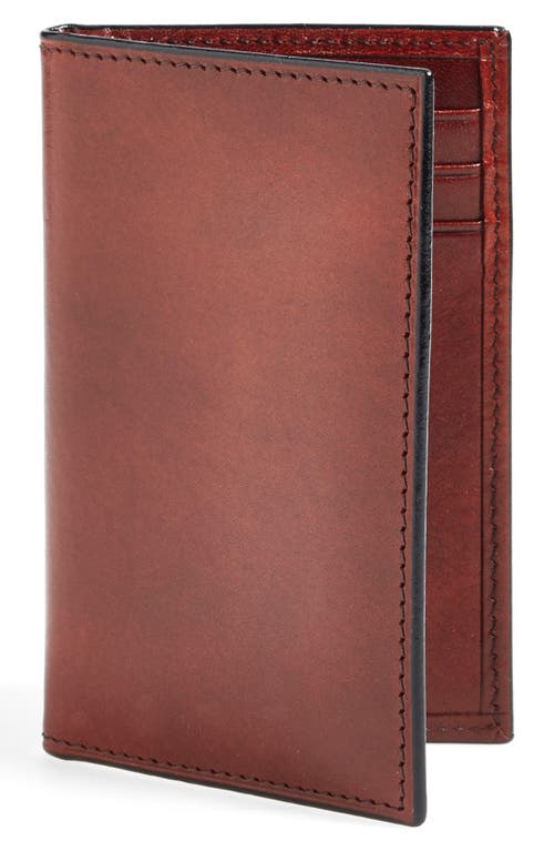 Old Leather Card Case in Dark Brown