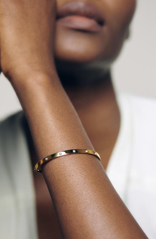 Monica Vinader Gold Fiji Gem Lab Grown Diamond Chain Bracelet Lab Grown Diamond In 18k Gold Vermeil