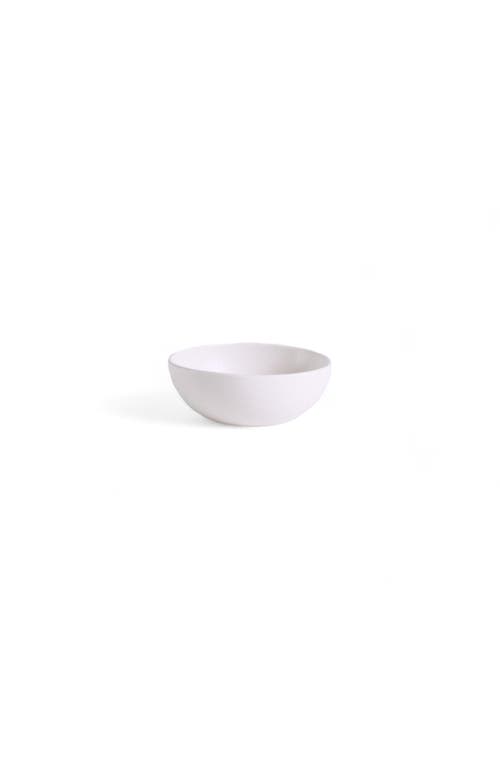 Gharyan Stoneware Stoneware Condiment Bowl Set Of 4 In White