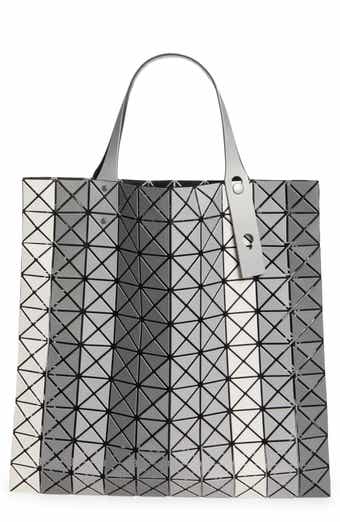 Bao Bao Bag  Issey Miyake Carton Prism Tote Bag Metallic Silver