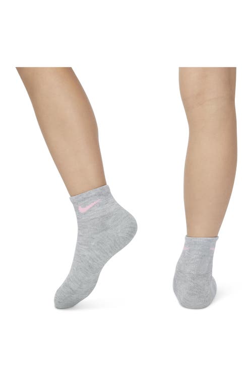 Nike Kids' Swoosh Cushioned Ankle Socks In Doll