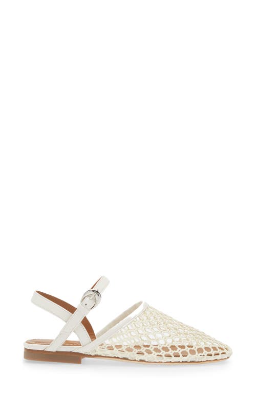 Shop Staud Rete Slingback Flat In Paper Netting