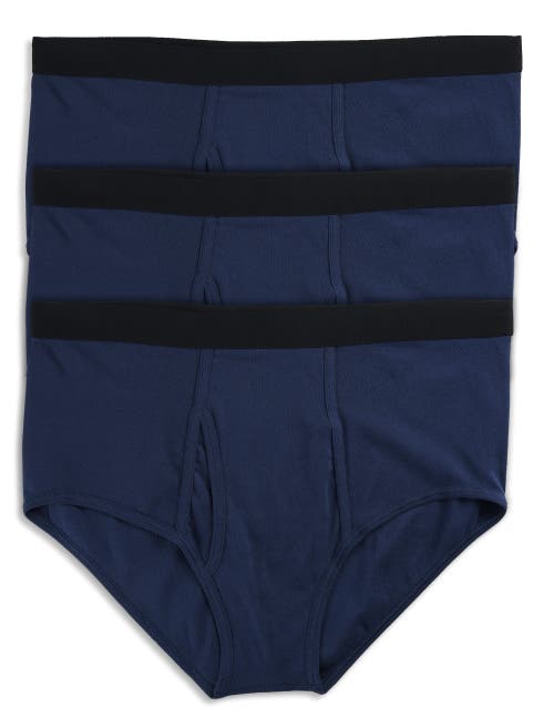 Harbor Bay 3-pk Color Briefs In Navy