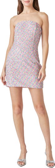 Endless Rose Strapless Sequin Minidress Nordstrom