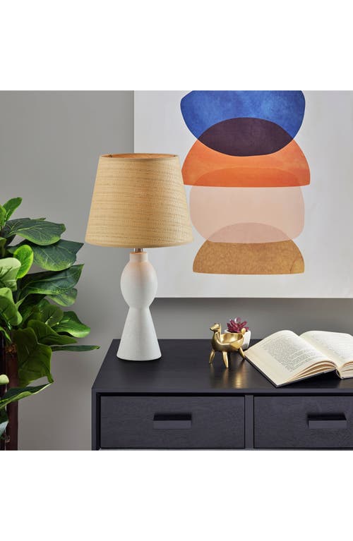 Adesso Lighting Everest Table Lamp In White Ceramic