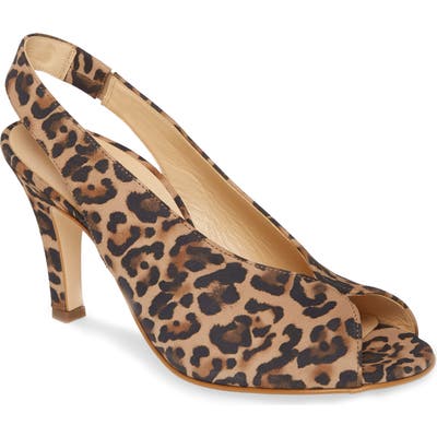 Paul Green Avanti Peep Toe Slingback SandalUS / 5UK - Brown