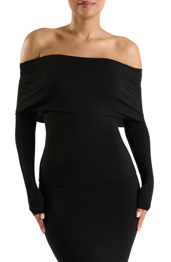 Shop N By Naked Wardrobe Naked Wardrobe Go Off The Shoulder Top In Black