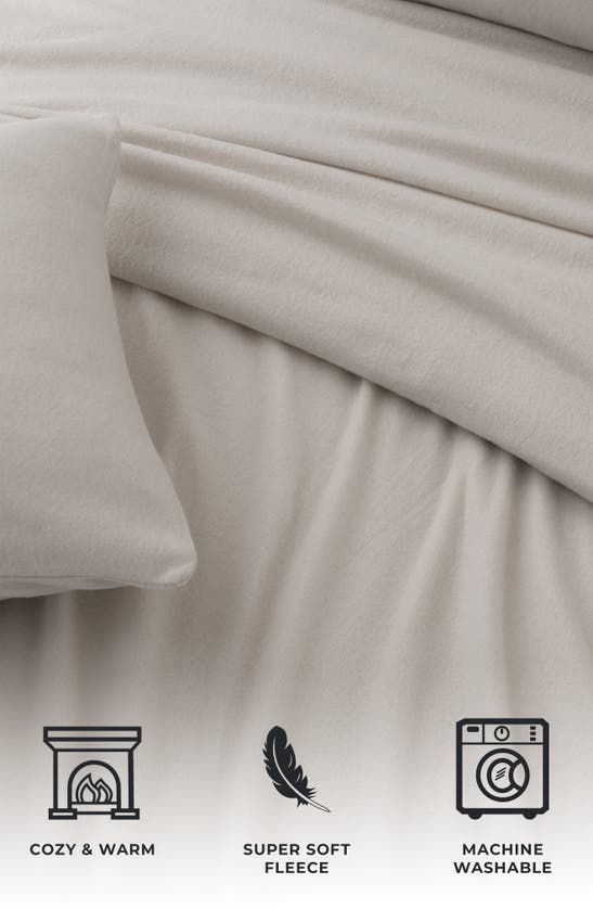 Woven & Weft Super Soft Extra Plush Fleece Sheet Set In Ivory