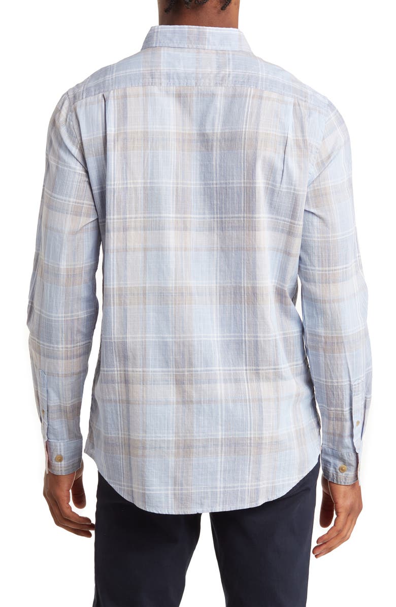 WEATHERPROOF VINTAGE Slub Check Cotton Button-Down Shirt | Nordstromrack