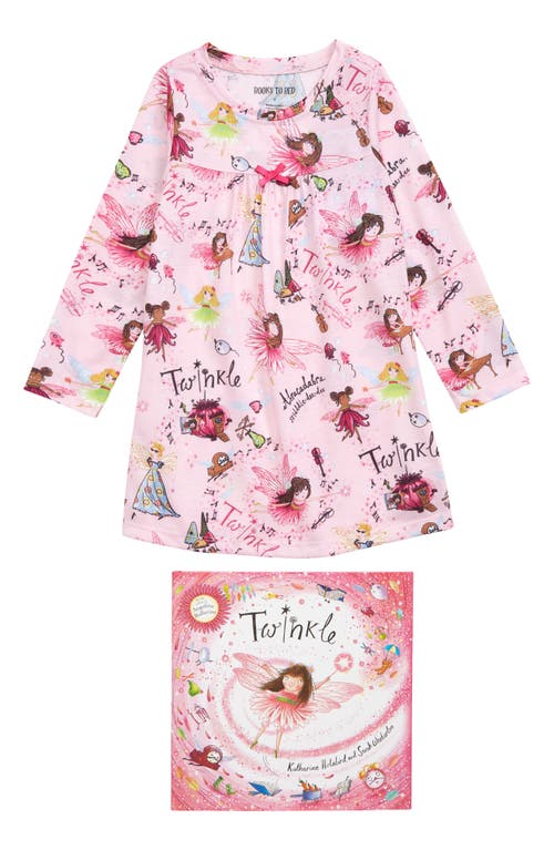 Books to Bed Twinkle Nightgown & Book Set Pink at Nordstrom,