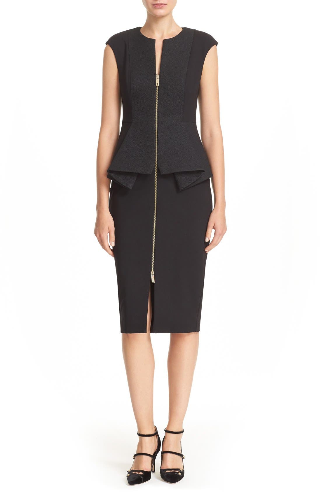 ted baker zip front dress