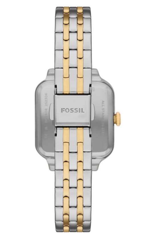 Shop Fossil Colleen Two-tone Bracelet Watch, 28mm In 2-tone