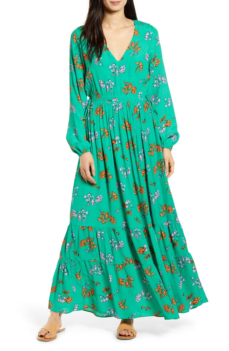 Lost + Wander Get Lucky Long Sleeve Floral Maxi Dress | Nordstrom