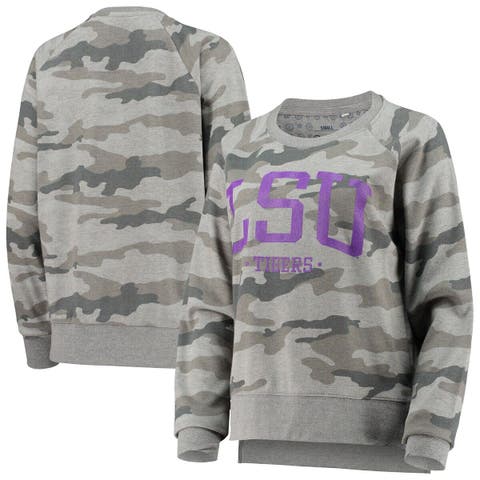 Pressbox Women's Camo LSU Tigers Lorenzo Pullover Hoodie