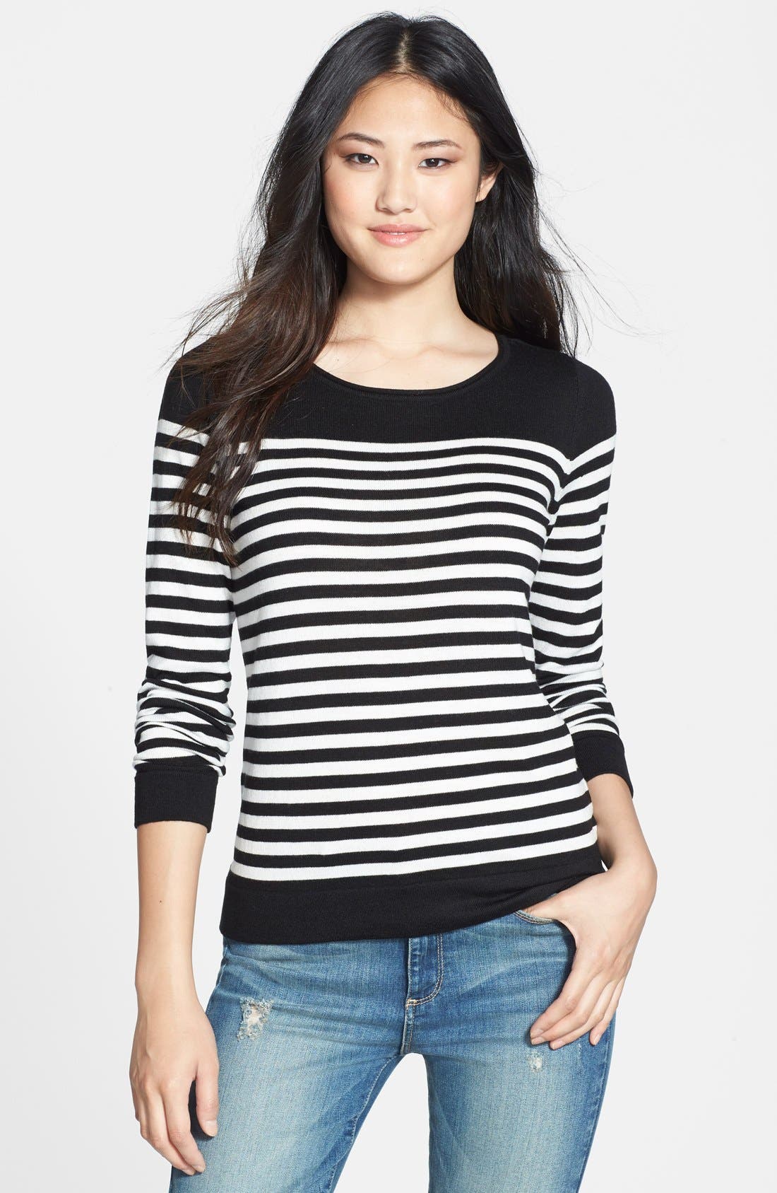 Vince Camuto Stripe Crewneck Sweater | Nordstrom