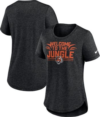 Nike Women's Fashion (NFL Cincinnati Bengals) High-Hip T-Shirt in Orange, Size: Large | NKZZ10NM9A-06V