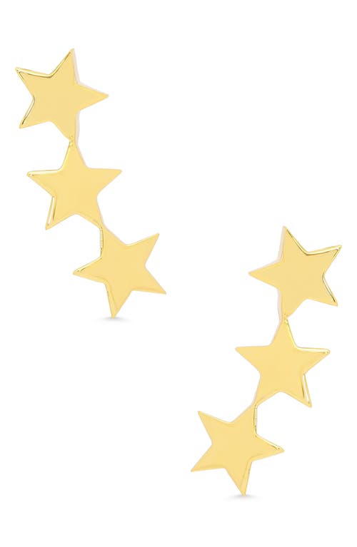 Shop Lily Nily Kids' Star Ear Crawlers In Gold