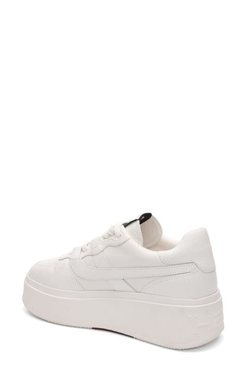 Ash Women's Mitch Suede & Leather Platform Sneakers In Off White-white/white