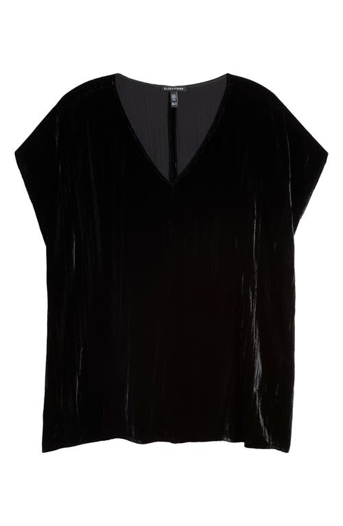 EILEEN FISHER EILEEN FISHER CRUSHED VELVET TOP 