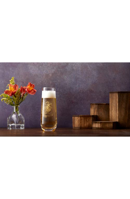 JOYJOLT JOYJOLT MILO SET OF 4 STEMLESS CHAMPAGNE GLASSES 