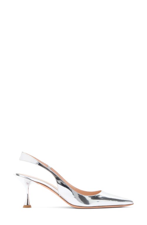 Betzábe Lola Pointed Toe Slingback Pump In Silver Mirror