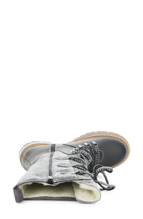 Shop Bos. & Co. Algid Waterproof Boot In Grey Saddle/tweed