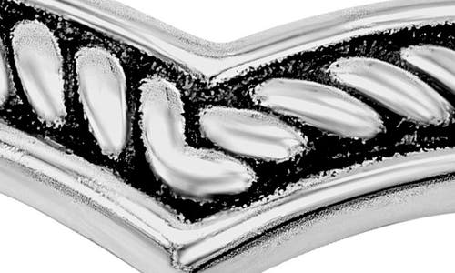 Samuel B. Sterling Silver Cable Motif Ring In Silver