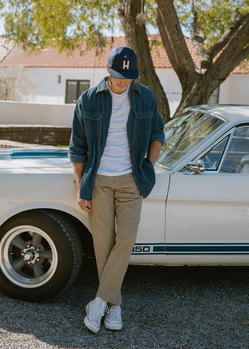 Shop Hemlock Thomas 5 Panel Hat In Navy