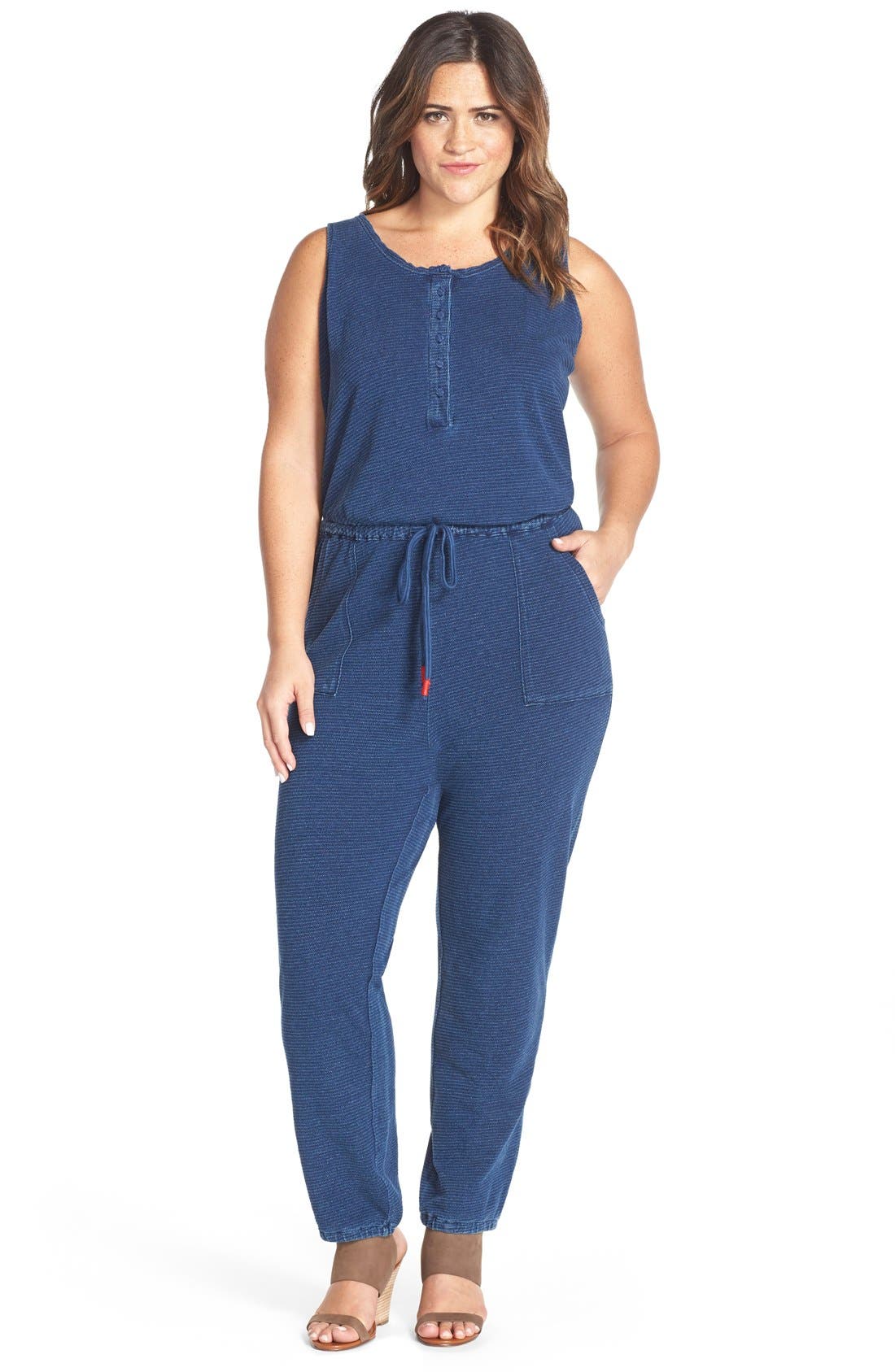 lucky brand denim jumpsuit