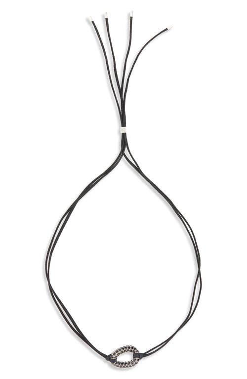 Isabel Marant Funky Ring Choker Necklace in Black/Silver at Nordstrom