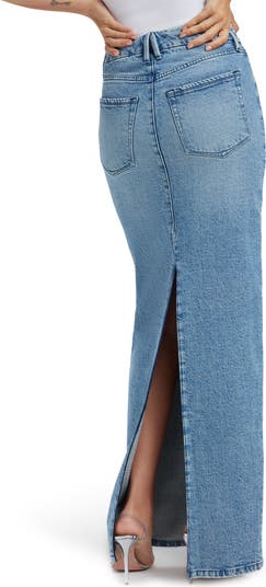 Long denim skirt nordstrom sale