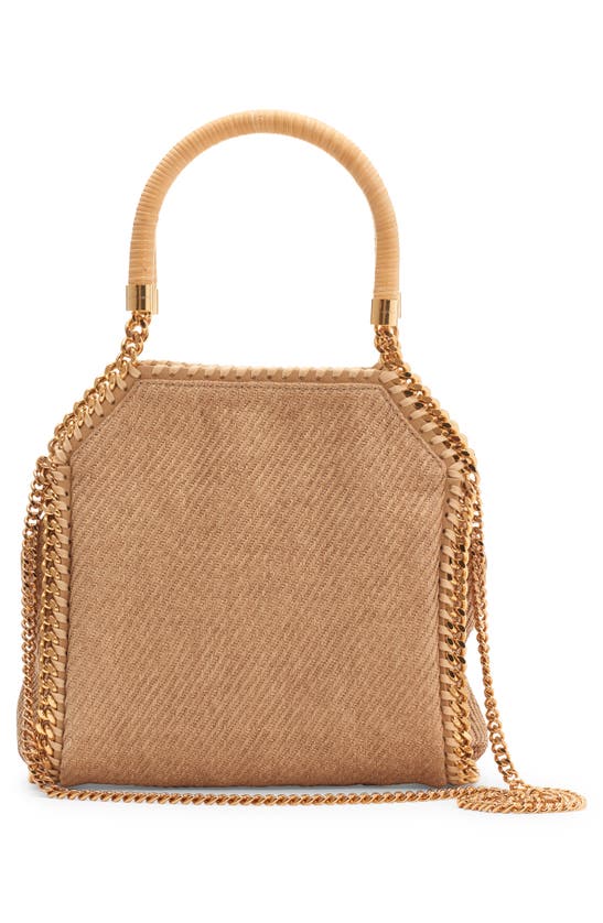 Shop Stella Mccartney Mini Falabella Woven Tote In 9500 Natural