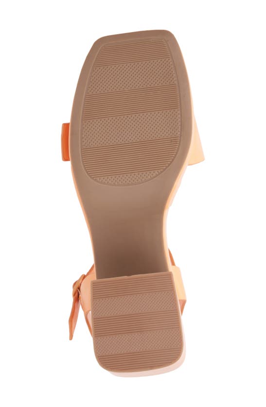 Shop Olivia Miller Slay Block Heel Sandal In Sorbet Orange