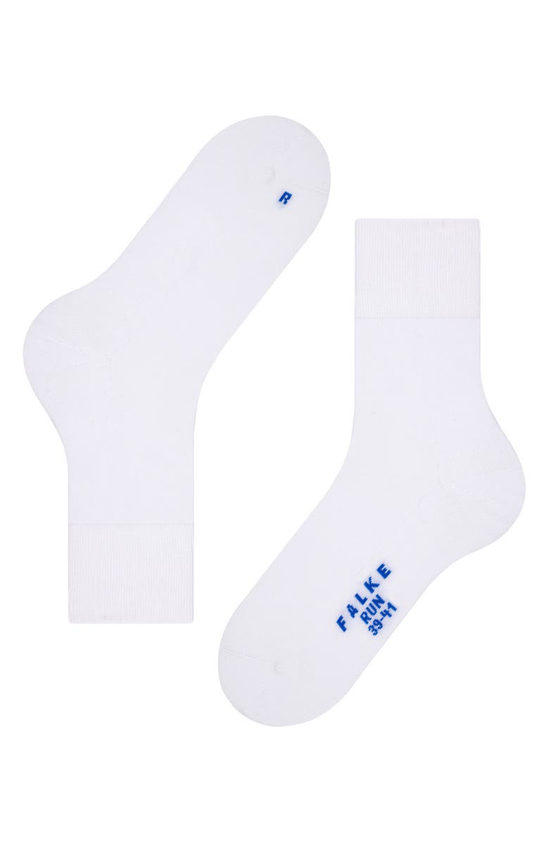 Falke Gender Inclusive Run Crew Socks, Main, color, White