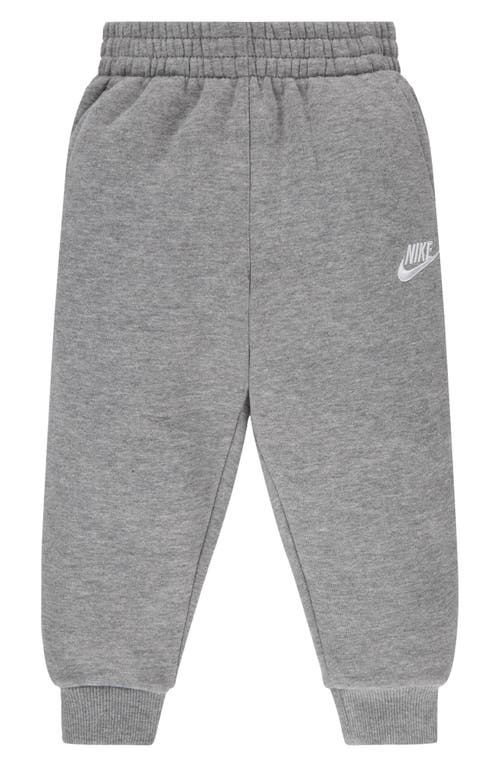 Shop Nike Kids' Club Fleece Joggers In Dark Grey Heather