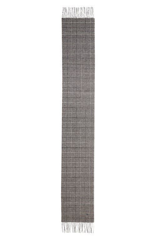 Tom Ford Glen Plaid Cashmere Scarf In Ig690 Charcoal