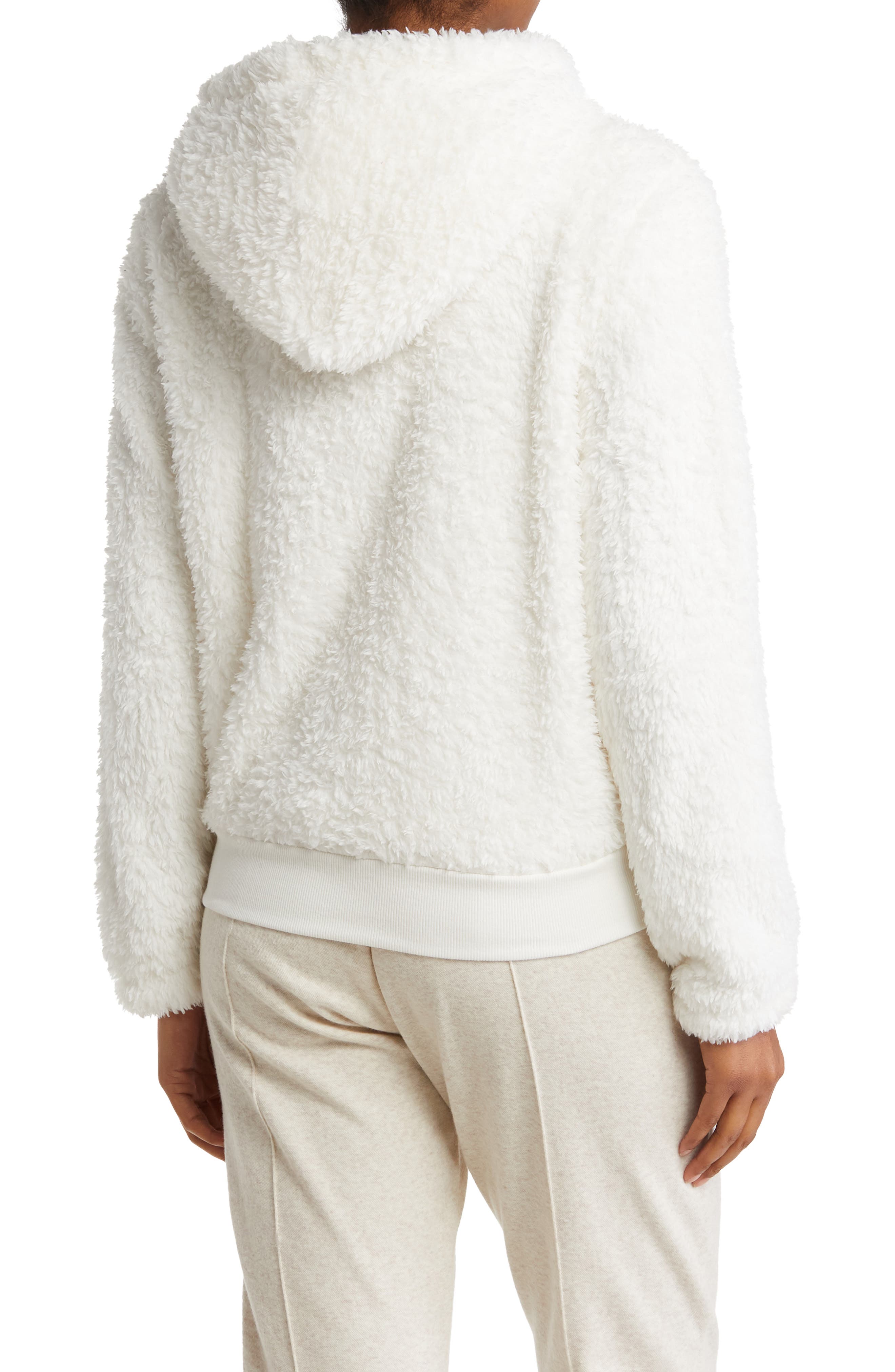 marc new york performance faux fur hooded jacket