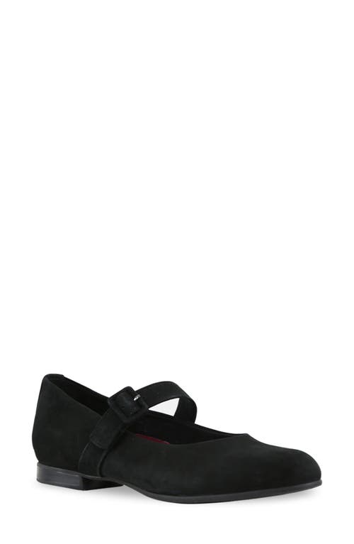 Munro Mary Jane Flat Black Suede at Nordstrom,